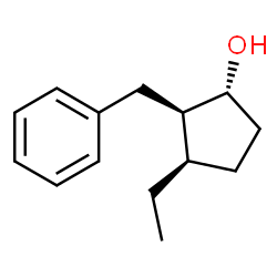 Cyclopentanol, 3-ethyl-2-(phenylmethyl)-, (1R,2R,3R)-rel- (9CI) Structure