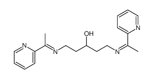 1,5-bis(1-pyridin-2-ylethylideneamino)pentan-3-ol Structure