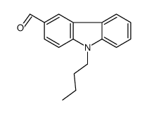 9-丁基-9H-咔唑-3-甲醛结构式