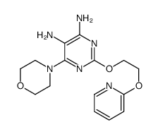 6-morpholin-4-yl-2-(2-pyridin-2-yloxyethoxy)pyrimidine-4,5-diamine结构式