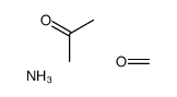 azane,formaldehyde,propan-2-one Structure