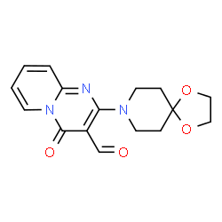 2-(1,4-DIOXA-8-AZA-SPIRO[4.5]DEC-8-YL)-4-OXO-4H-PYRIDO[1,2-A]PYRIMIDINE-3-CARBALDEHYDE结构式