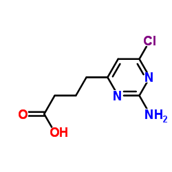 4-(2-amino-6-chloropyrimidin-4-yl)butanoic acid Structure