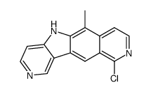 10-Chloro-6-methyl-5H-pyrido(3',4':4,5)pyrrolo(2,3-g)isoquinoline结构式