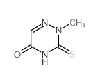 2-Methyl-3-thioxo-3,4-dihydro-1,2,4-triazin-5(2H)-one结构式