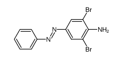 2,6-dibromo-4-phenylazo-aniline结构式