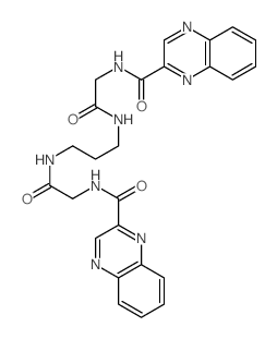 N-[3-[[2-(quinoxaline-2-carbonylamino)acetyl]amino]propylcarbamoylmethyl]quinoxaline-2-carboxamide picture