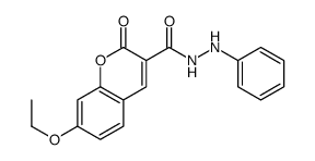 7-ethoxy-2-oxo-N'-phenylchromene-3-carbohydrazide结构式