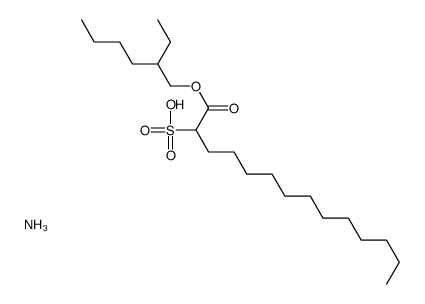 1-[(2-Ethylhexyloxy)carbonyl]-1-tridecanesulfonic acid ammonium salt结构式