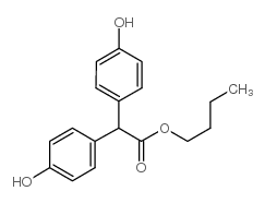 butyl 2,2-bis(4-hydroxyphenyl)acetate Structure