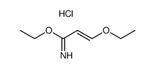 3-ethoxy-acrylimidic acid ethyl ester, hydrochloride Structure