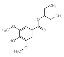 pentan-3-yl 4-hydroxy-3,5-dimethoxy-benzoate结构式