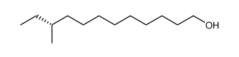 (R)-10-Methyl-1-dodecanol结构式