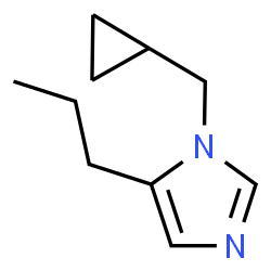 1H-Imidazole,1-(cyclopropylmethyl)-5-propyl-(9CI) Structure