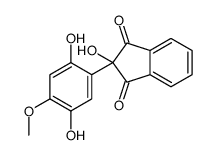 2-(2,5-dihydroxy-4-methoxyphenyl)-2-hydroxyindene-1,3-dione结构式
