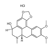 (7aS)-10,11-dimethoxy-7-methyl-6,7,7a,8-tetrahydro-5H-benzo[g][1,3]dioxolo[4',5':4,5]benzo[1,2,3-de]quinolin-5c-ol, hydrochloride Structure