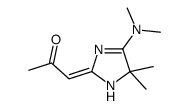 1-[4-(dimethylamino)-5,5-dimethyl-1H-imidazol-2-ylidene]propan-2-one结构式