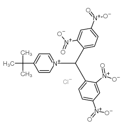 1-[bis(2,4-dinitrophenyl)methyl]-4-tert-butylpyridinium chloride结构式