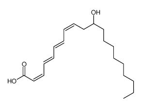 (2E,4E,6E,8E)-11-hydroxyicosa-2,4,6,8-tetraenoic acid Structure