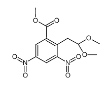 2-(2,2-dimethoxy-ethyl)-3,5-dinitro-benzoic acid methyl ester结构式
