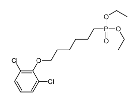 1,3-dichloro-2-(6-diethoxyphosphorylhexoxy)benzene Structure