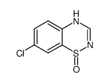 7-chloro-1,2,4-benzothiadiazine 1-oxide Structure