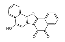 8-hydroxydinaphtho[1,2-b:2',1'-d]furan-5,6-quinone结构式