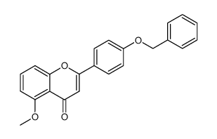 2-(4-benzyloxy-phenyl)-5-methoxy-chromen-4-one结构式