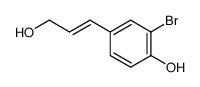 trans-2-bromo-4-(3-hydroxypropen-1-yl)phenol结构式