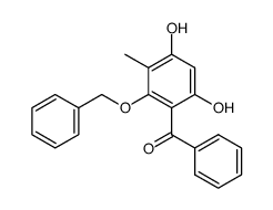 2-benzyloxy-3-methyl-4,6-dihydroxy-benzophenone结构式
