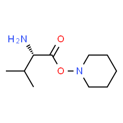 Piperidine, 1-(2-amino-3-methyl-1-oxobutoxy)-, (S)- (9CI)结构式
