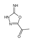 Ethanone, 1-(5-amino-1,3,4-oxadiazol-2-yl)- (9CI)结构式