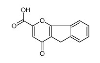 Indeno(1,2-b)pyran-2-carboxylic acid, 4,5-dihydro-4-oxo-结构式