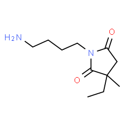 2,5-Pyrrolidinedione,1-(4-aminobutyl)-3-ethyl-3-methyl-(9CI) Structure
