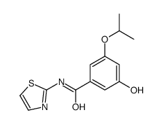 3-羟基-5-[(1-甲基乙基)氧基]-N-1,3-噻唑-2-基苯甲酰胺结构式