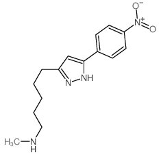 1H-Pyrazole-3-pentanamine,N-methyl-5-(4-nitrophenyl)-结构式