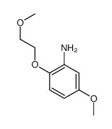 Benzenamine, 5-methoxy-2-(2-methoxyethoxy)- (9CI) structure