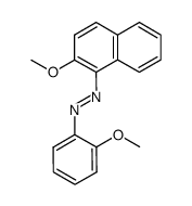 1-(2-methoxyphenylazo)-2-methoxynaphthalene结构式