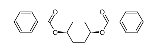 (1R,4S)-cyclohex-2-ene-1,4-diyl dibenzoate Structure