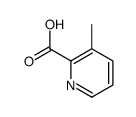 3-Methyl-2-pyridinecarboxylic acid Structure