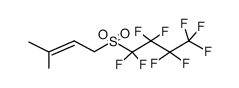 (3-Methyl-2-butenyl)(nonafluorbutyl)sulfon Structure