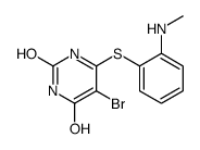 5-bromo-6-[2-(methylamino)phenyl]sulfanyl-1H-pyrimidine-2,4-dione Structure