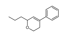 4-phenyl-6-propyl-3,6-dihydro-2H-pyran结构式