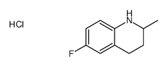 6-fluoro-1,2,3,4-tetrahydro-2-methylquinolinium chloride structure