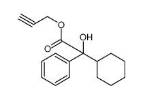 Benzeneacetic acid, α-cyclohexyl-α-hydroxy-, 2-propyn-1-yl ester Structure