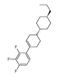 2,3,4-trifluoro-1-[4-(trans-4-propylcyclohexyl)-1-cyclohexenyl]benzene结构式