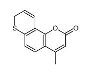 4-methyl-8H-thiopyrano[2,3-h]chromen-2-one Structure