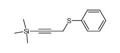 [[3-(trimethylsilyl)-2-propyn-1-yl]thio]benzene结构式
