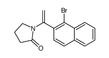 1-[1-(1-bromonaphthalen-2-yl)ethenyl]pyrrolidin-2-one结构式