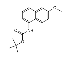 N-boc-1-amino-6-methoxynaphthalene结构式